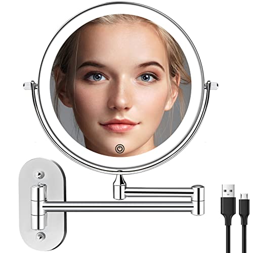 Wall Mounted Makeup Vanity Mirror with LED Lights