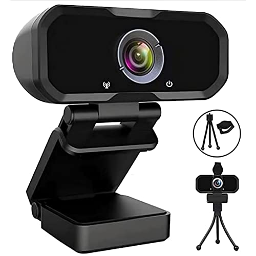 HD Computer Camera with Privacy Shutter and Tripod Stand