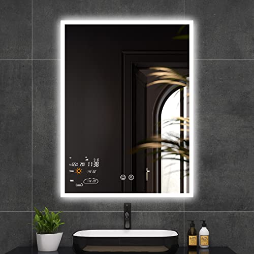 Evokor 24 x 32 Inch Led Smart Bathroom Mirror
