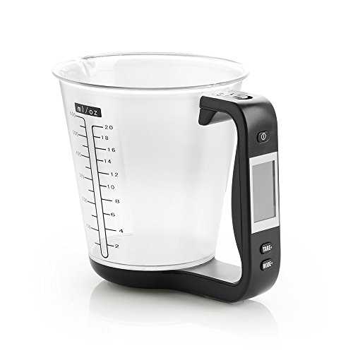 Digital Measuring Cups Scale Cups with LCD Display - Black
