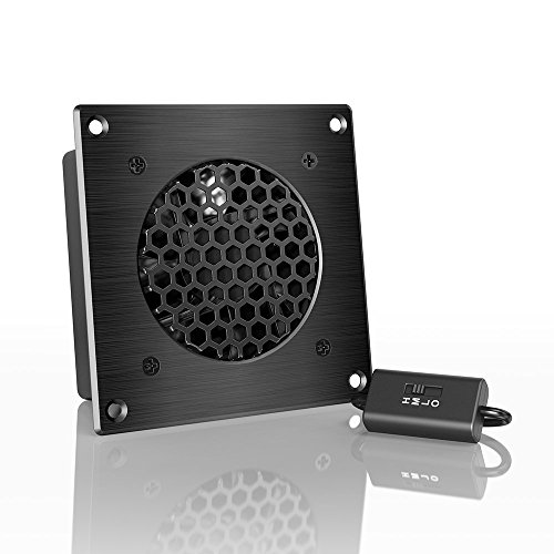 AC Infinity AIRPLATE S1 Cooling Fan System for Home Theater AV Cabinets