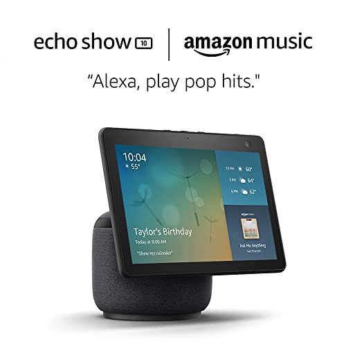 Echo Show 10 with 6 Months of Amazon Music Unlimited