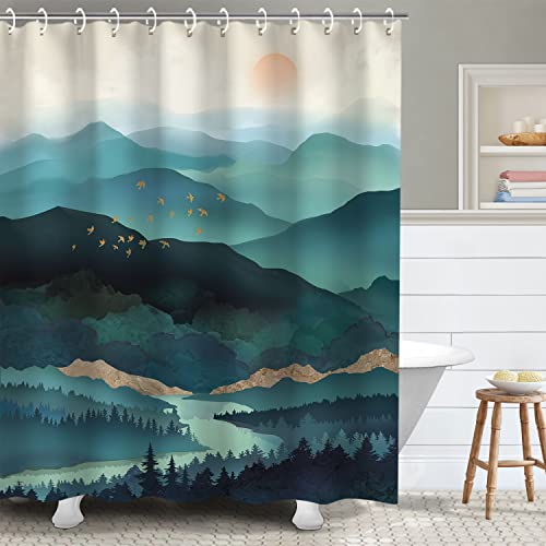 RosieLily Mountain Shower Curtain