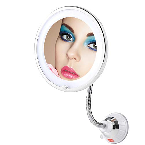 Flexible 10X Magnifying Suction Mirror