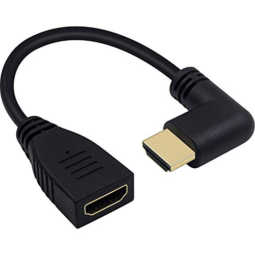 Short 8K HDMI Extension Cable with 90 Degree Angle