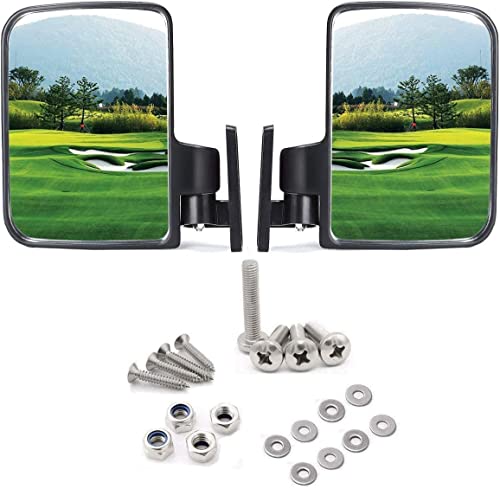 10L0L Golf Cart Side Mirrors - Durable, Adjustable, and Easy to Install