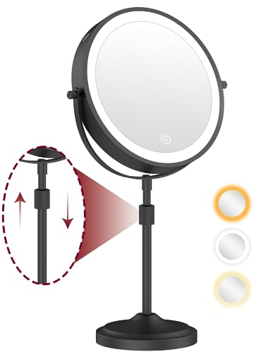 mumianshu 9" Makeup Mirror with Lights and Magnification - The Perfect Beauty Essential