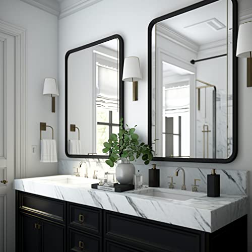 USHOWER Black Bathroom Mirrors
