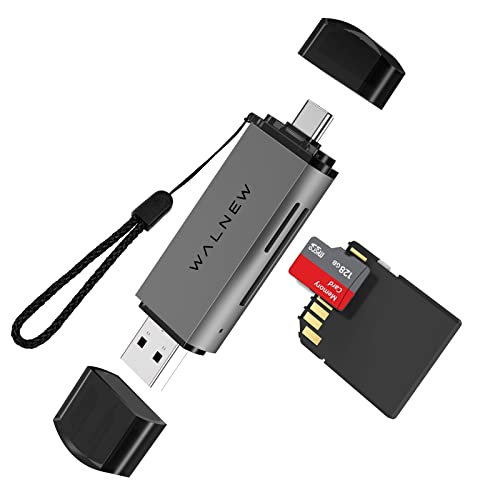 WALNEW SD/Micro-SD Card Reader USB 3.0/USB-C