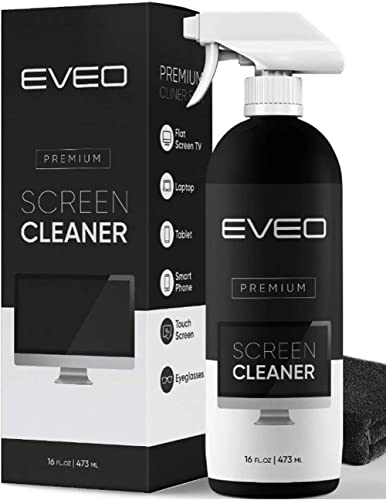 EVEO Screen Cleaner Spray - Crystal Clear Screens Made Easy