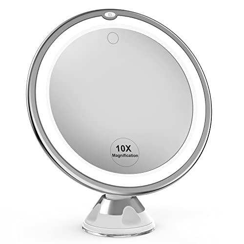10x Magnifying Lighted Makeup Mirror