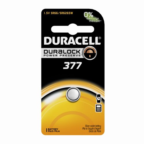 Duracell 377 Watch Battery, Pack of 72
