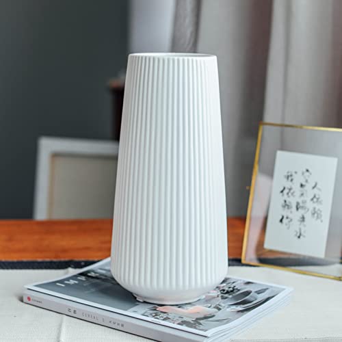 HCXMDY White Vase - Large Ceramic Vase for Home Decor