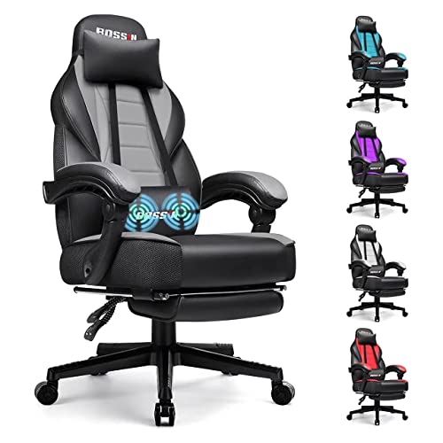 BOSSIN Gaming Chair with Massage and Ergonomic Design