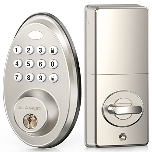 ELAMOR Keyless Entry Door Lock - Secure and Convenient Electronic Deadbolt