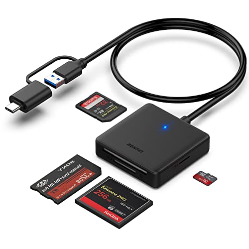 BENFEI 4in1 USB USB-C Memory Card Reader