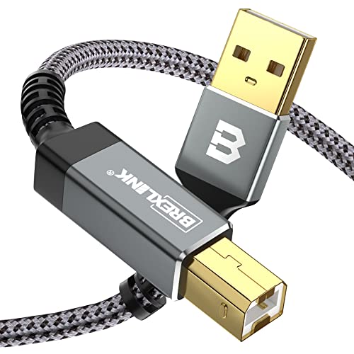 BrexLink USB Printer Cable - 10ft, High Speed and Durable
