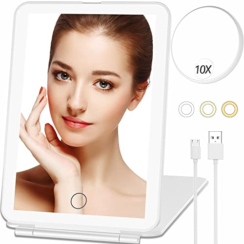 Compact Makeup Mirror with LED Lights