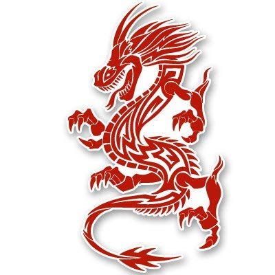 Dragon Red Sticker