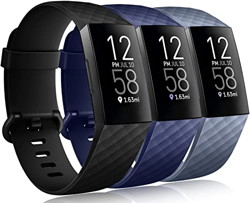Wepro Fitbit Charge 4 Bands for Women, 3-Pack, Large