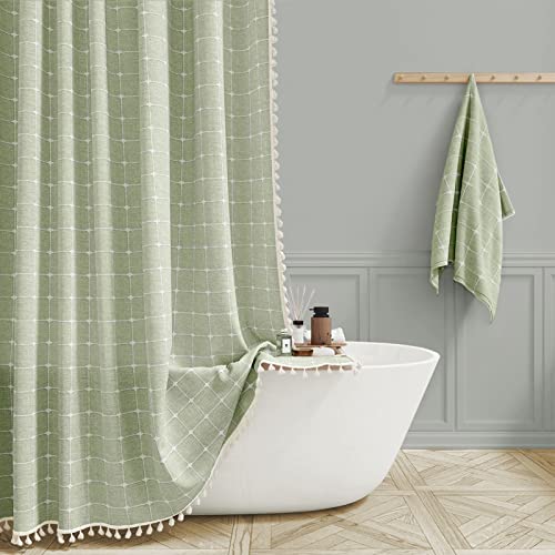 BTTN Boho Farmhouse Shower Curtain