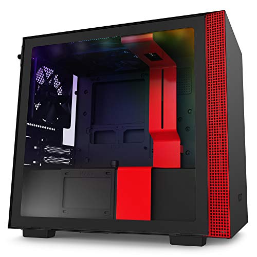 NZXT H210i - Mini-ITX PC Gaming Case - Black/Red