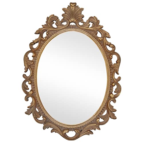 SIMON'S SHOP Oval Mirror Baroque Style Decorative Mirrors