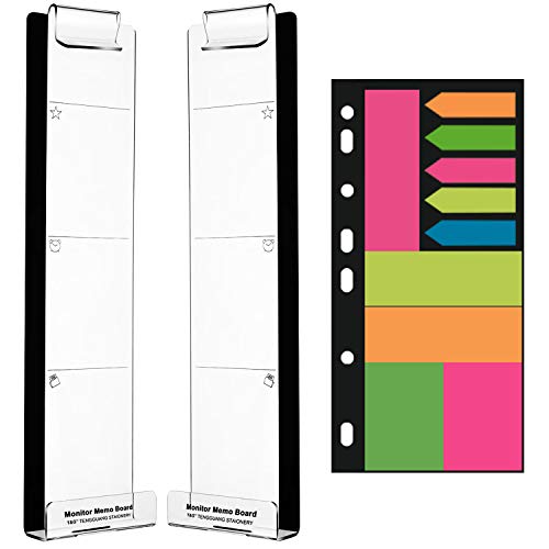 Barelove Clear Computer Monitor Memo Boards - Set of 2
