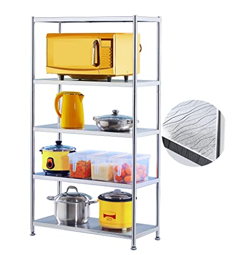 Stainless Steel 5 Tier Shelf Organizer Kitchen Storage