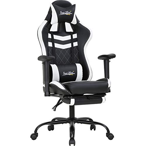 PC Gaming Chair with Lumbar Support and Headrest
