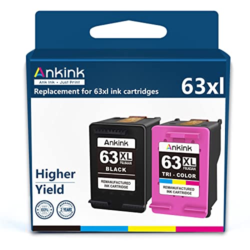 Ankink 4x Capacity 63XL Ink Cartridges Combo Pack