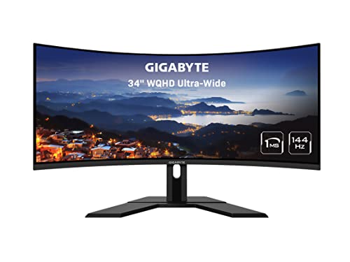 GIGABYTE G34WQC A 34" Ultra-Wide Curved Gaming Monitor