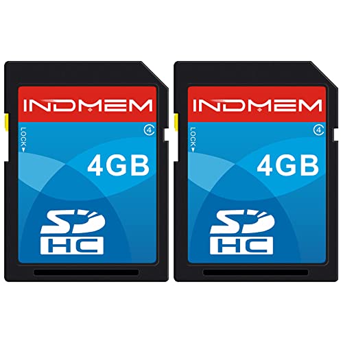 INDMEM 4GB SDHC Flash Memory Card - 2 Pack