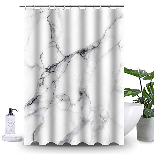 Uphome Marble Shower Curtain