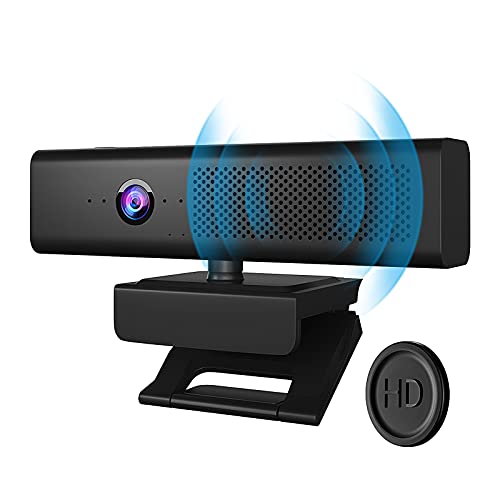 HD Webcam with 4 Microphones and Speaker