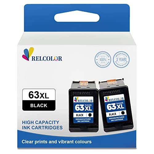 Relcolor 63XL Black Ink Cartridge Replacement