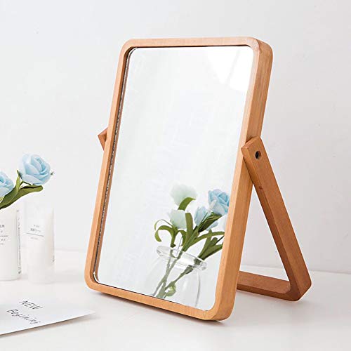 Wood Table Vanity Makeup Mirrors