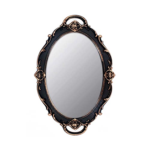 YCHMIR Vintage Mirror - Small Wall Mirror with Brown Frame