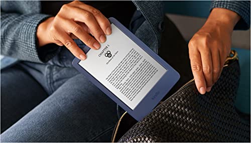 Kindle (2022 release) - The Lightest and Most Compact Kindle with 6'' 300 ppi Display - Denim
