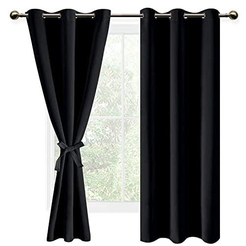 Black Blackout Curtains for Bedroom