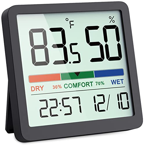 VOCOO Indoor Thermometer - Digital Humidity Sensor with Temperature Monitor