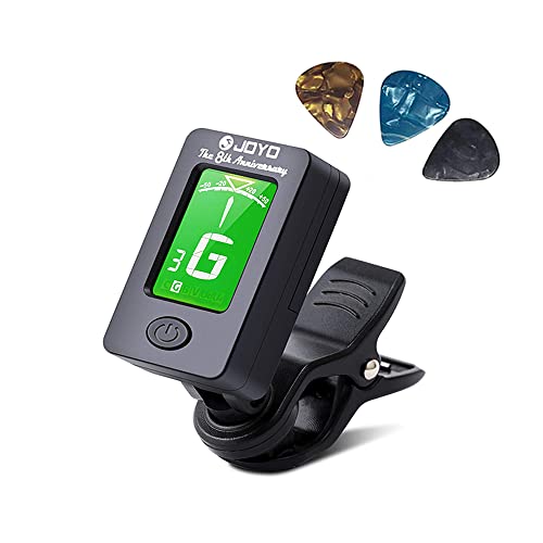 BROTOU Guitar Tuner Clip On with Guitar Capo for Guitar, Bass, Violin, Ukulele