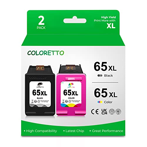 COLORETTO Remanufactured Printer Ink Cartridge Combo Pack