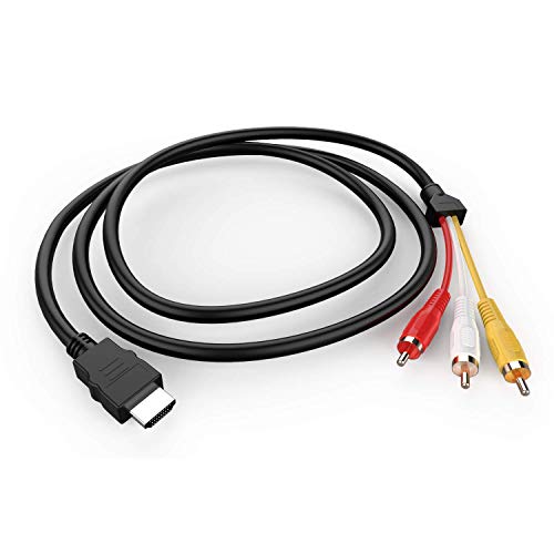 HDMI to RCA Cable, 1080P 5ft/1.5m