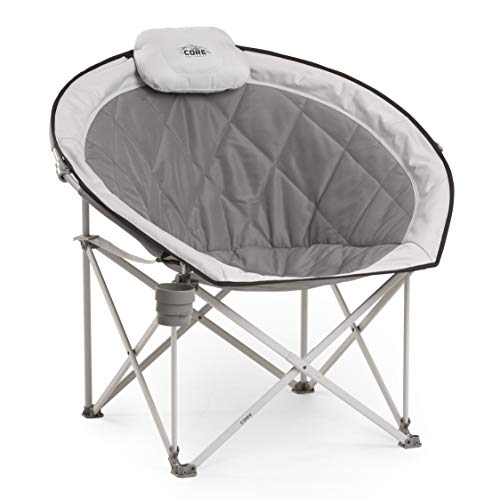 Oversized Padded Moon Round Saucer Chair with Carry Bag