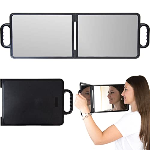 Rectangular Folded Handheld Mirror with Handles