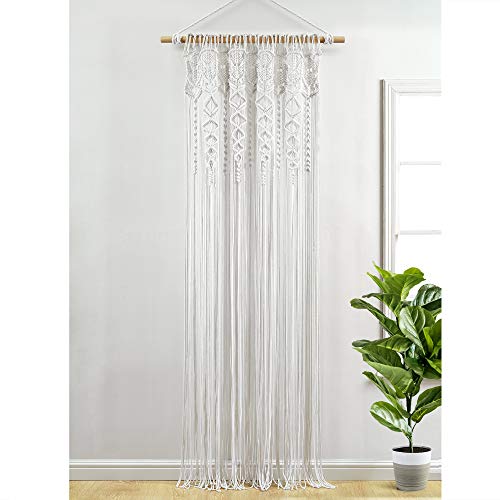 Lush Decor Macrame Textured Cotton Window Curtain/Room Divider