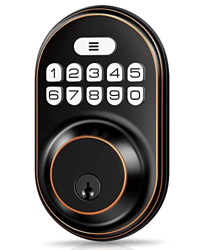 Veise Keyless Entry Door Lock, Electronic Keypad Deadbolt