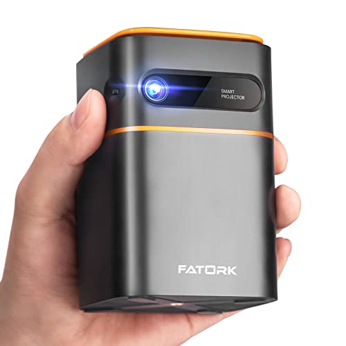 FATORK Mini Projector, Wireless DLP Portable Movie Projector
