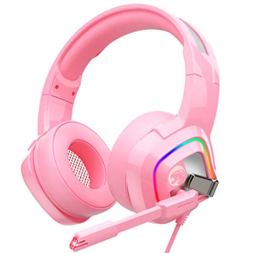 ZIUMIER Z66 Pink Gaming Headset